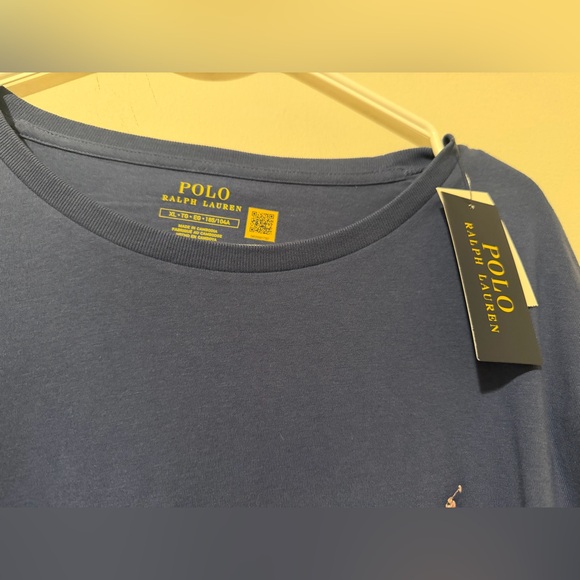 Polo Ralph Lauren Long Sleeve T Shirt Men’s XL Blue NWT - Picture 2 of 2